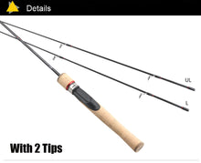 Viking Carbon Spinning Rod UL/L 2 Tips 1.68m Ultralight