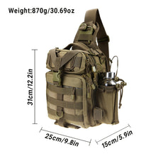 Camouflage Fishing Tackle Bag Backpack Tactical Waterproof Multifunctional Single Shoulder Military Bag pack 11.6L