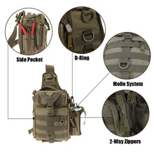 Camouflage Fishing Tackle Bag Backpack Tactical Waterproof Multifunctional Single Shoulder Military Bag pack 11.6L